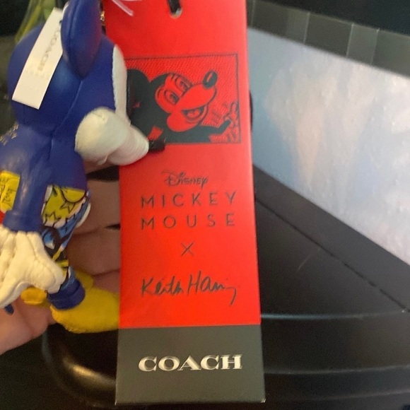 Disney Mickey Mouse Leather Coach Key Fob - Picture 7 of 9